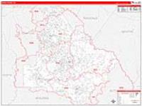 Henry, Ga Carrier Route Wall Map