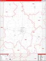 Henry, Ia Carrier Route Wall Map
