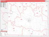 Henry, Mo Carrier Route Wall Map