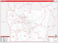 Henry, Va Carrier Route Wall Map