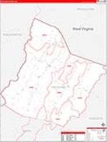 Highland, Va Carrier Route Wall Map