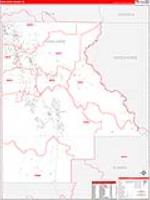 Highlands, Fl Carrier Route Wall Map