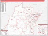 Hinds, Ms Carrier Route Wall Map