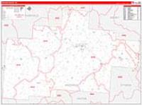 Hocking, Oh Carrier Route Wall Map