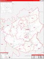 Hopkins, Ky Carrier Route Wall Map