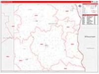 Houston, Mn Carrier Route Wall Map