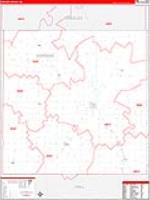 Howard, Ne Carrier Route Wall Map