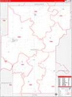 Hughes, Ok Carrier Route Wall Map