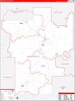 Humphreys, Ms Carrier Route Wall Map