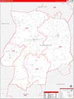 Humphreys, Tn Carrier Route Wall Map