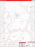 Huntington, In Carrier Route Wall Map