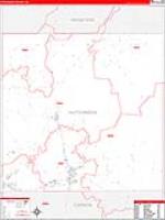 Hutchinson, Tx Carrier Route Wall Map