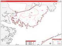 Hyde, Nc Carrier Route Wall Map