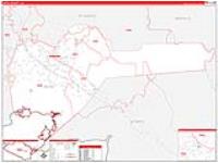 Iberia Parish (), La Carrier Route Wall Map