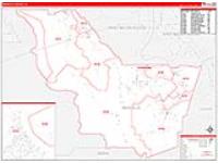 Iberville Parish (), La Carrier Route Wall Map