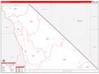 Inyo, Ca Carrier Route Wall Map