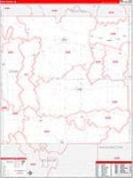 Iowa, Ia Carrier Route Wall Map