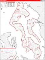 Island, Wa Carrier Route Wall Map