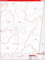 Itawamba, Ms Carrier Route Wall Map