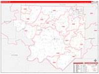 Izard, Ar Carrier Route Wall Map