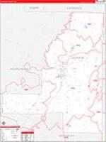 Jackson, Ar Carrier Route Wall Map