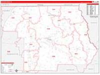 Jackson, Fl Carrier Route Wall Map