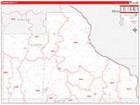 Jackson, Ia Carrier Route Wall Map