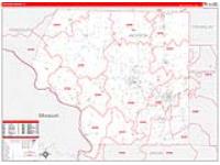 Jackson, Il Carrier Route Wall Map