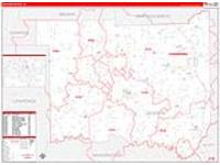Jackson, In Carrier Route Wall Map