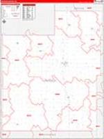 Jackson, Ks Carrier Route Wall Map