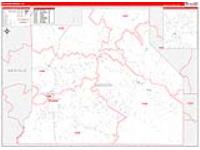 Jackson Parish (), La Carrier Route Wall Map