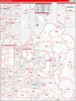 Jackson, Mo Carrier Route Wall Map