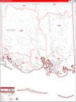 Jackson, Ms Carrier Route Wall Map