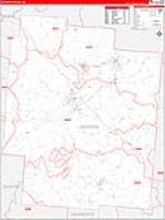 Jackson, Oh Carrier Route Wall Map