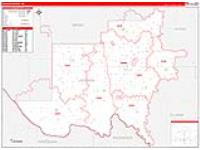 Jackson, Ok Carrier Route Wall Map