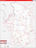 Jackson, Wv Carrier Route Wall Map