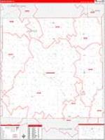Jasper, Il Carrier Route Wall Map