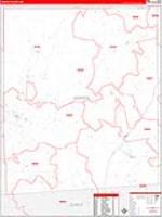 Jasper, Ms Carrier Route Wall Map