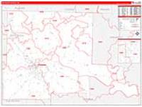 Jefferson, Ar Carrier Route Wall Map