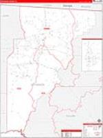 Jefferson, Fl Carrier Route Wall Map