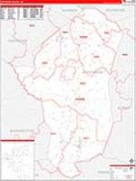 Jefferson, Ga Carrier Route Wall Map