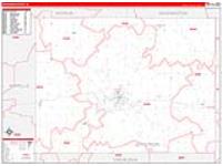 Jefferson, Ia Carrier Route Wall Map