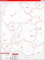 Jefferson, Ks Carrier Route Wall Map