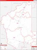 Jefferson, Mt Carrier Route Wall Map