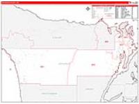 Jefferson, Wa Carrier Route Wall Map
