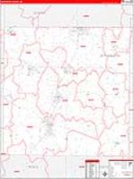 Jefferson, Wi Carrier Route Wall Map