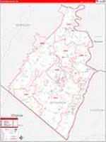 Jefferson, Wv Carrier Route Wall Map