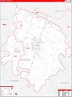 Jessamine, Ky Carrier Route Wall Map