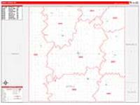 Jewell, Ks Carrier Route Wall Map