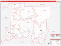 Johnson, Ar Carrier Route Wall Map